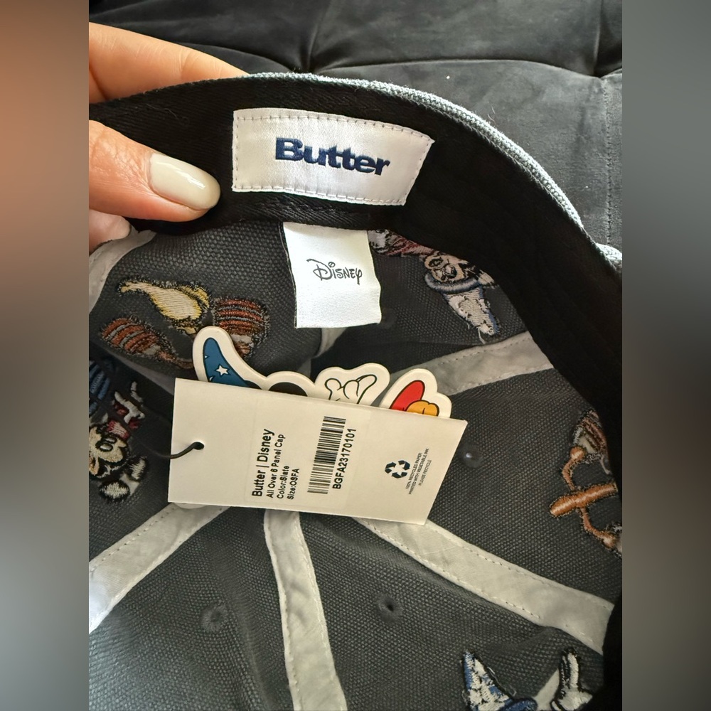 Butter Disney All over 6 panel Cap, brand new with tag, color Slate. - Picture 6 of 7